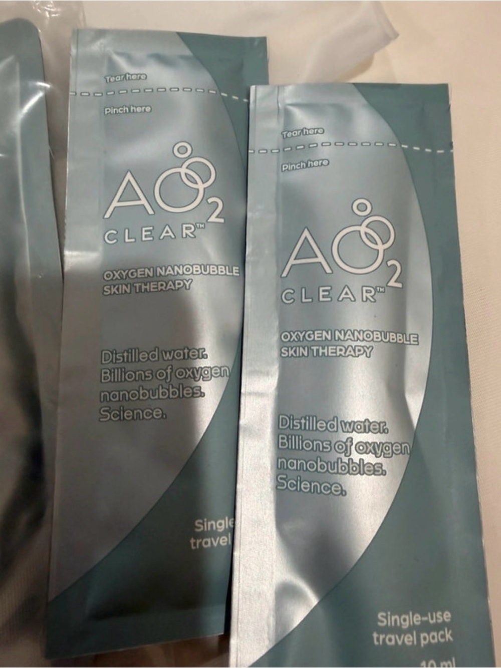 AO2 Clear Oxygen Nanobubble Skin Therapy Set NEW Sealed - Picture 8 of 8